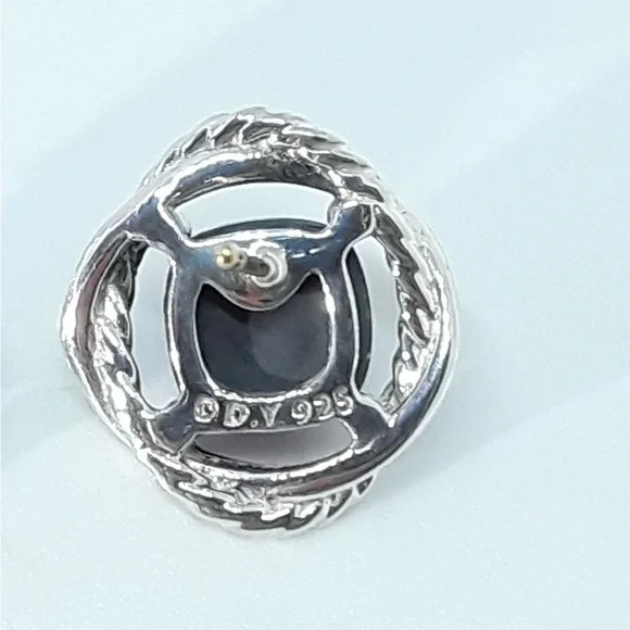 David Yurman black orchid infinity earrings - Picture 4 of 6